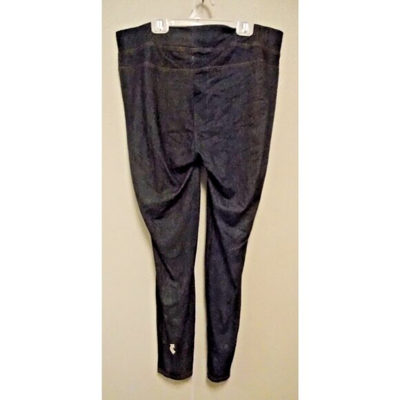 Ladies Ankle length Blue Denim Wash Legging Size M/L by Round the Clock - Picture 3 of 5
